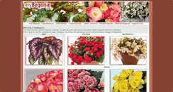 Desktop Screenshot of mybegonia.com